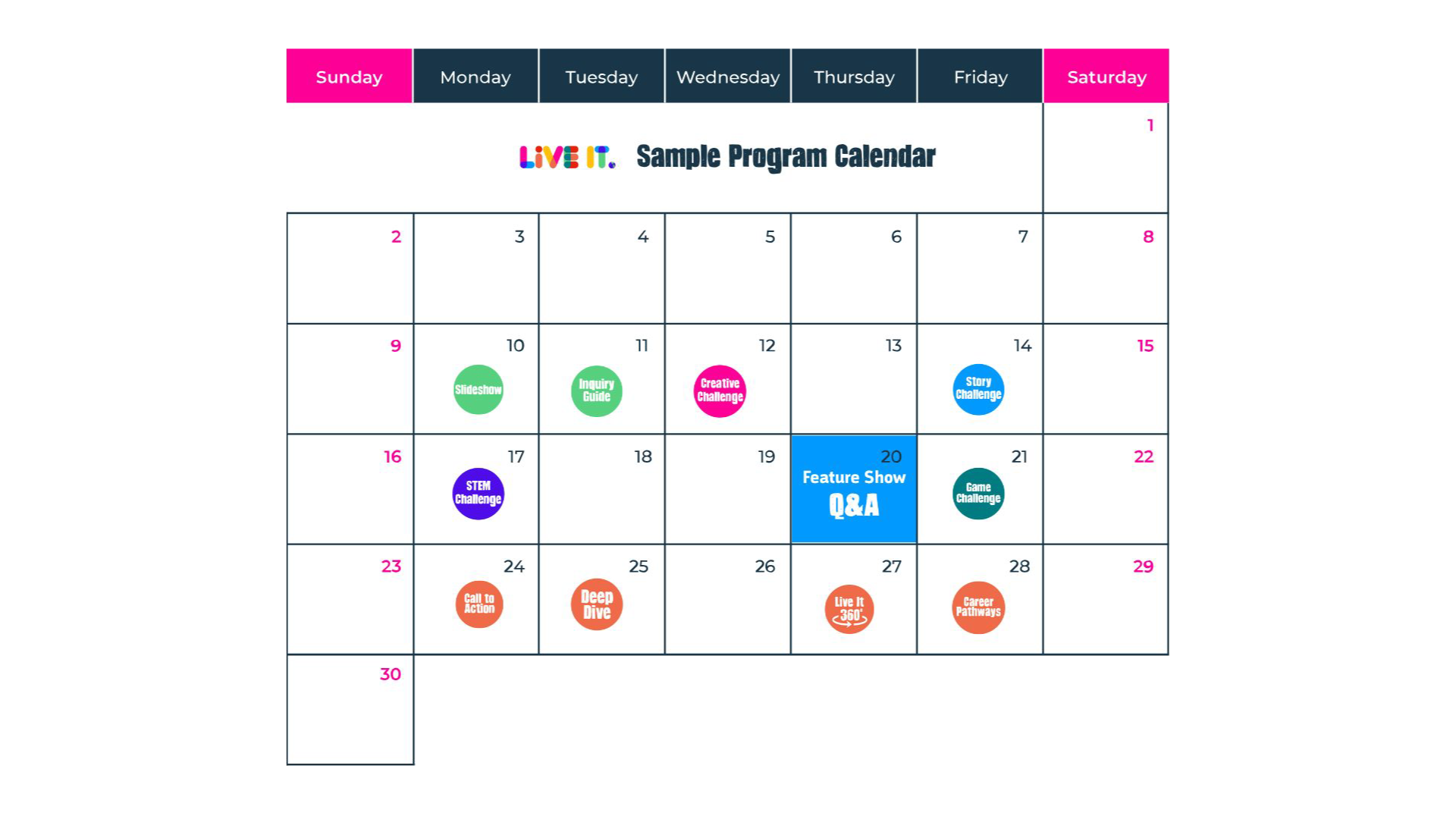 Live It Calendar